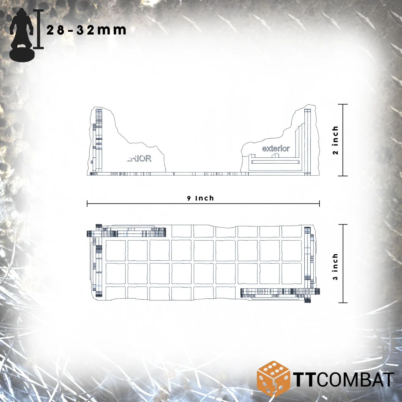 LGT 2026 Large Corner Ruins - Pre-Colored