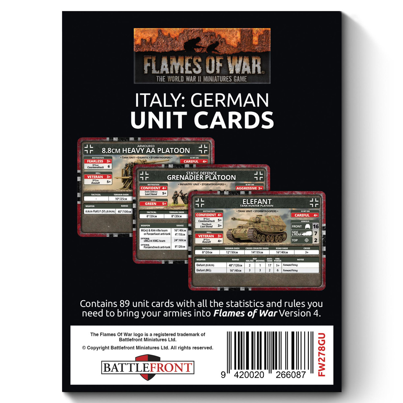 German Unit Card Pack (89 cards)