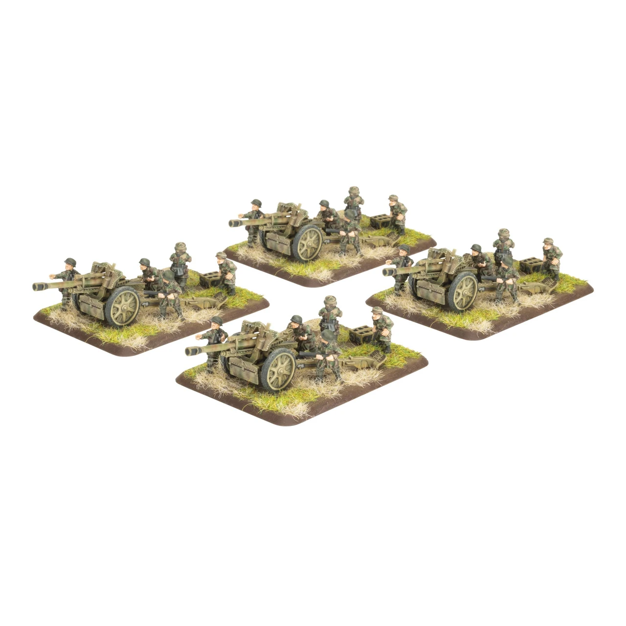 German FJ 10.5cm Artillery Battery (x4 guns Plastic)