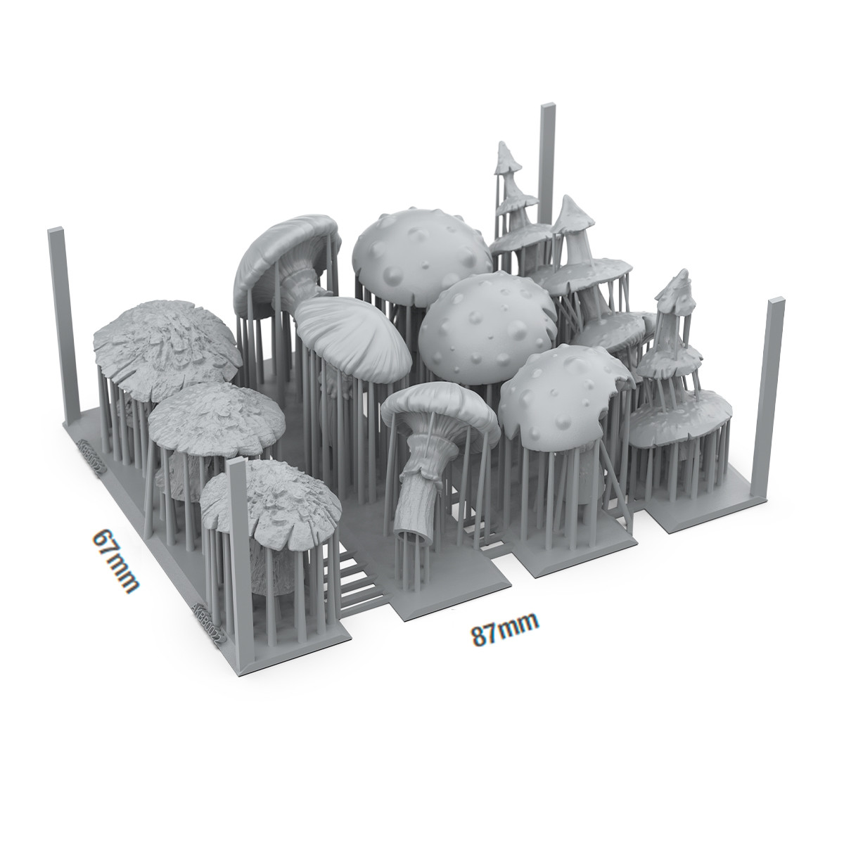 AK Interactive Gigant Mushrooms - Basing Bits
