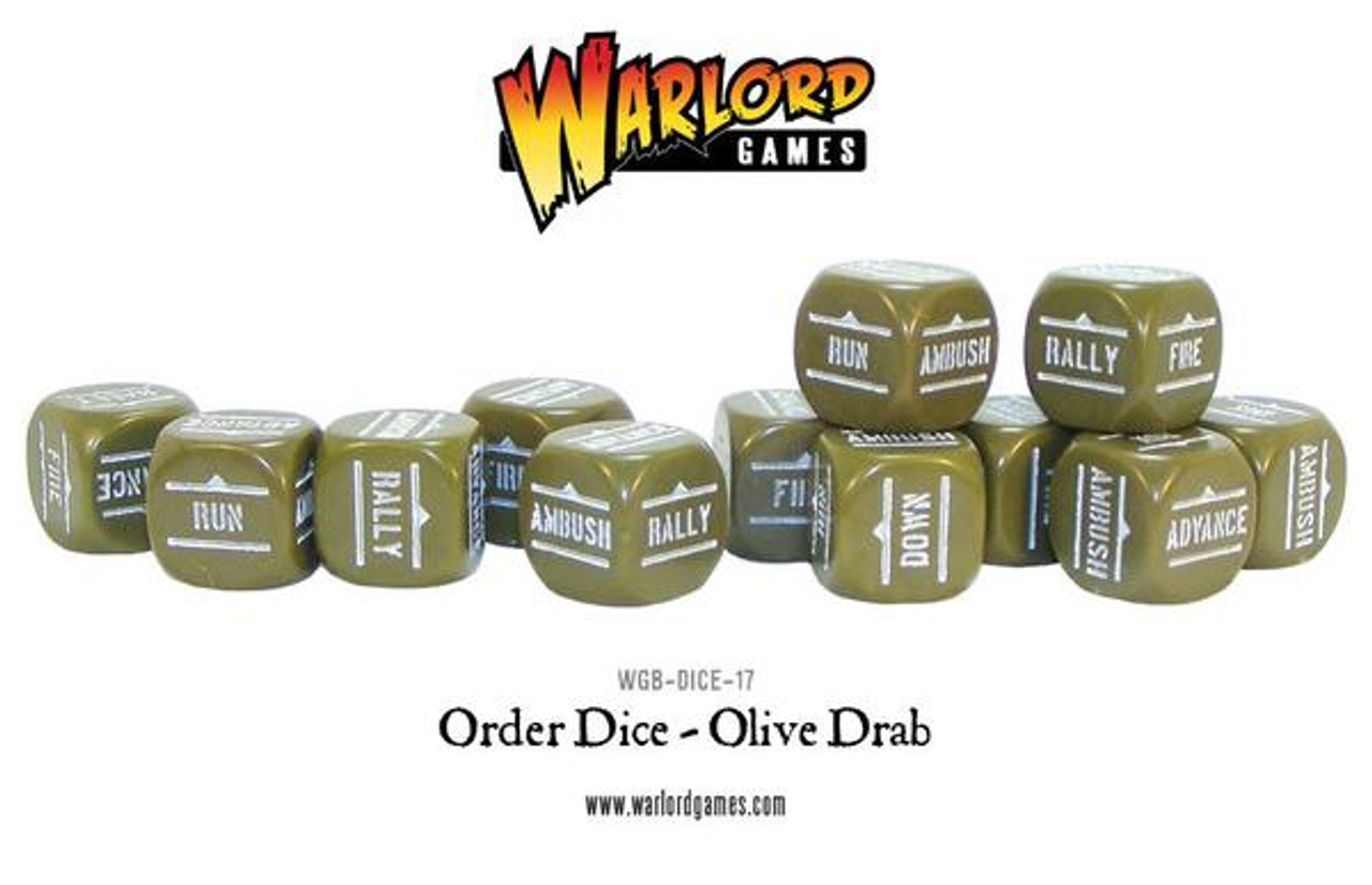 Orders Dice Olive Drab