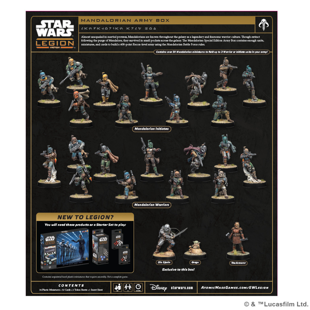 SW Legion: Mandalorian Special Edition Army Box