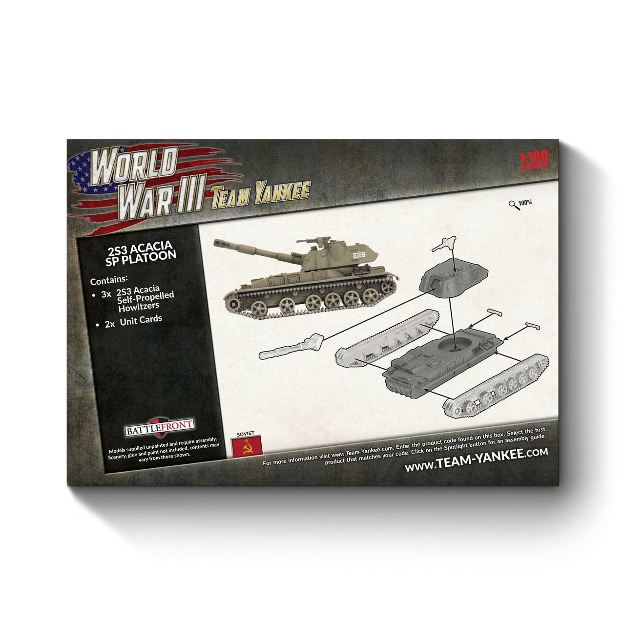 Team Yankee Soviet 2S3 Acacia Heavy SP Howitzer Battery