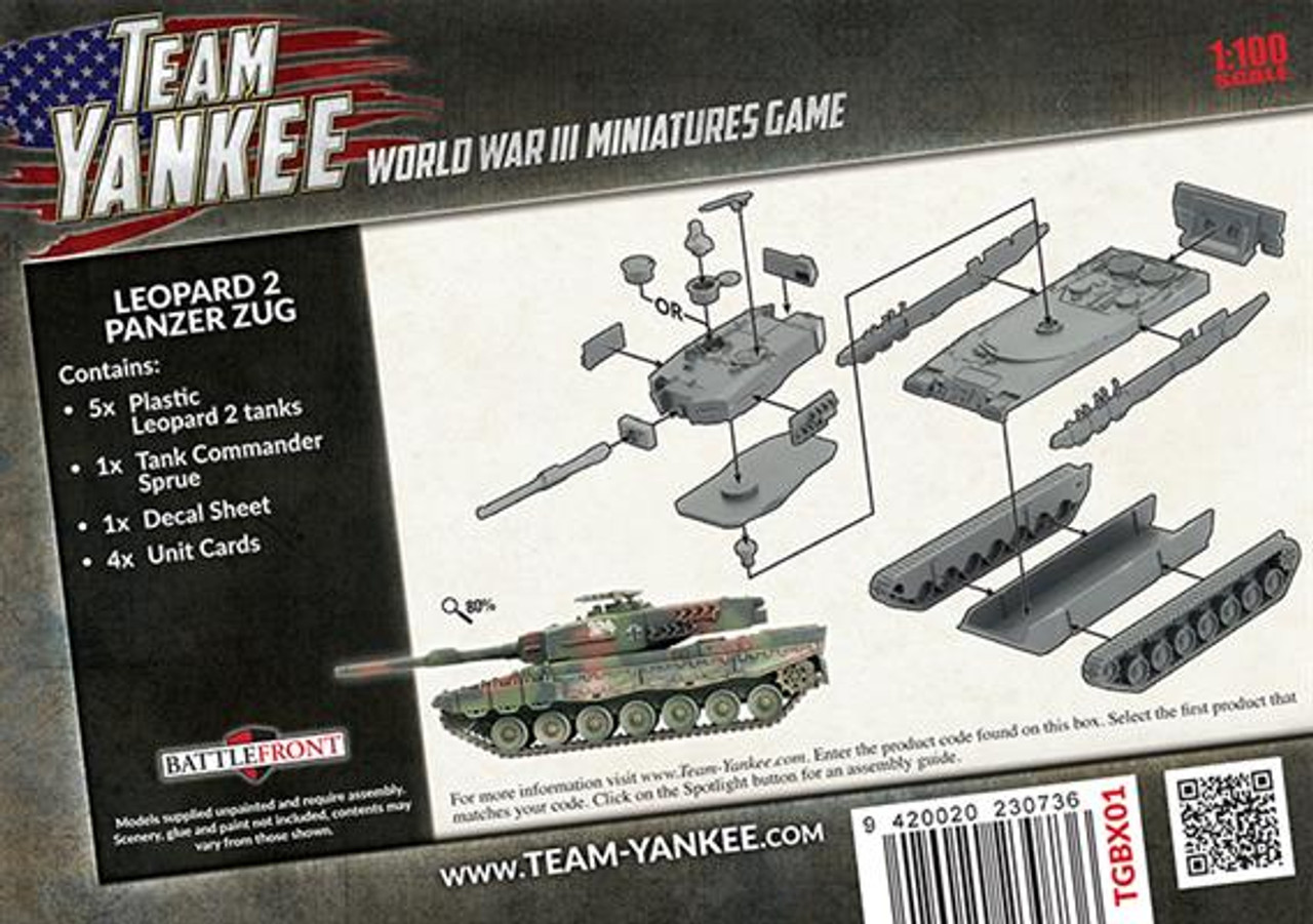 Team Yankee West German  Leopard 2 Panzer Zug