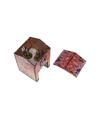 WW2 Italy Gate House (1) PREPAINTED 28mm