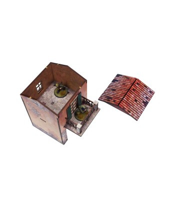 WW2 Italy Gate Balcony (1) PREPAINTED 28mm