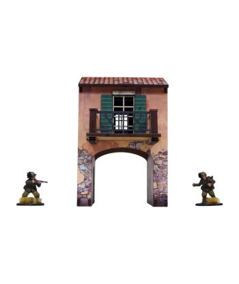 WW2 Italy Gate Balcony (1) PREPAINTED 28mm