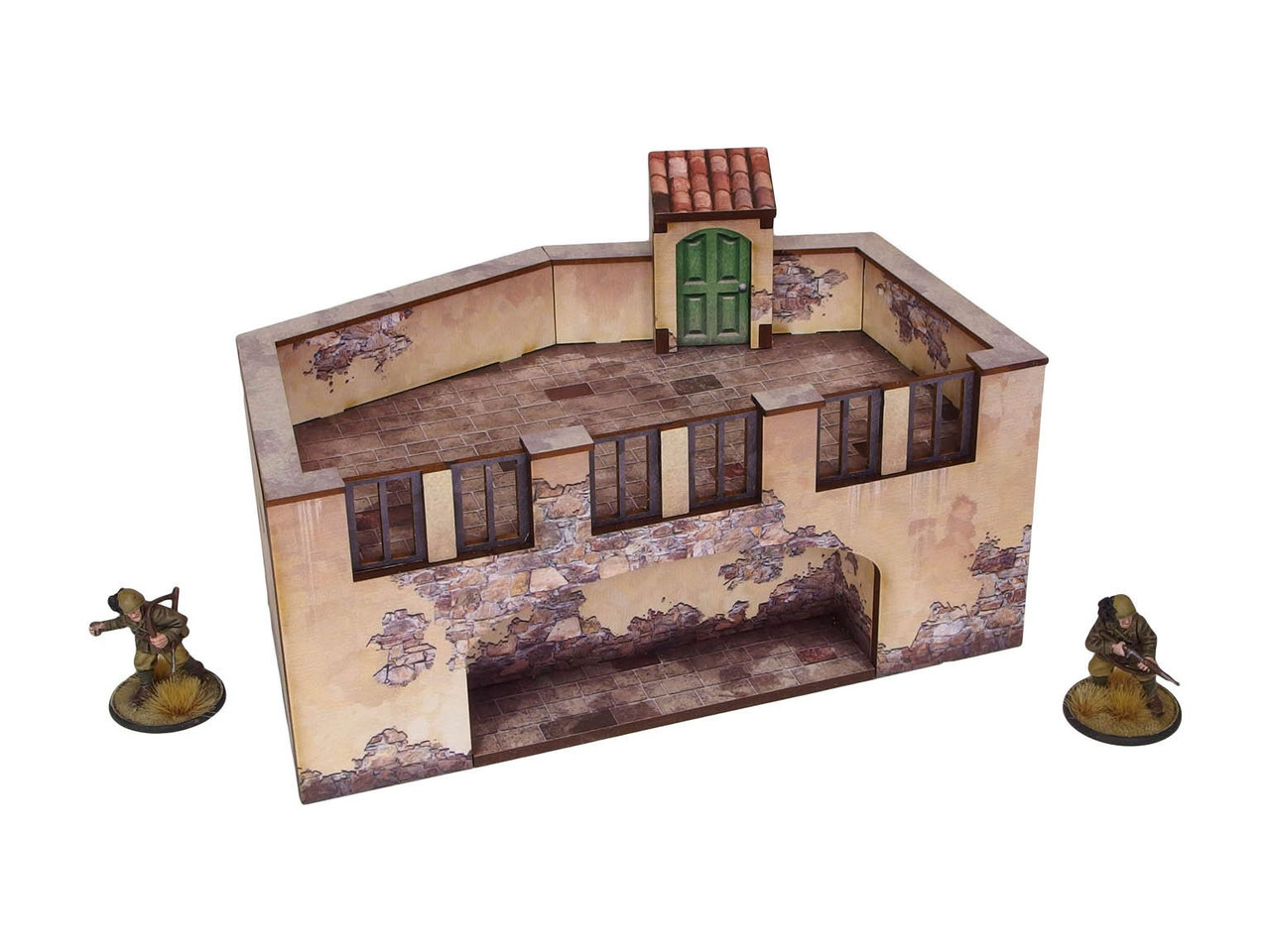 WW2 Italy Terrace (1) PREPAINTED 28mm
