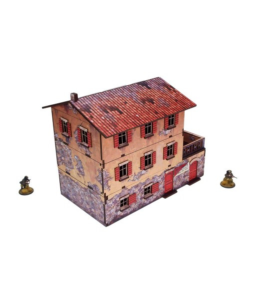 WW2 Italy Large House (1) PREPAINTED 28mm