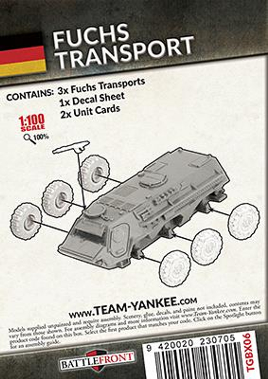 Team Yankee West German Fuchs Transportpanzer