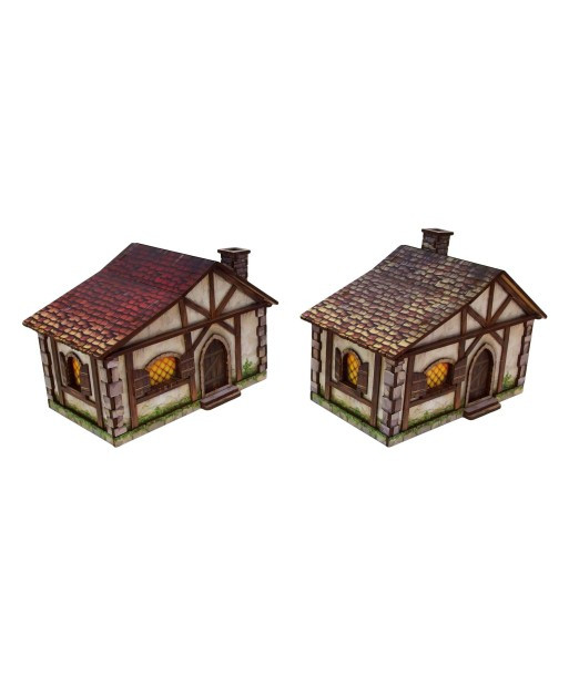Fantasy Cottages (2) PREPAINTED 28mm
