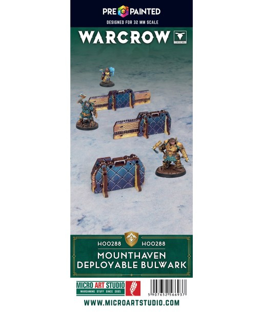 Warcrow Mounthaven Deployable Bulwark (3) PREPAINTED
