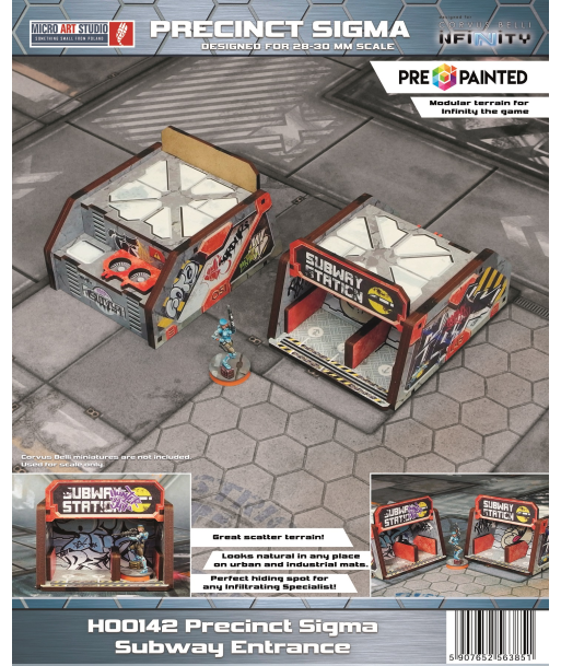 Precinct Sigma Subway Entrance (2) PREPAINTED (grey)