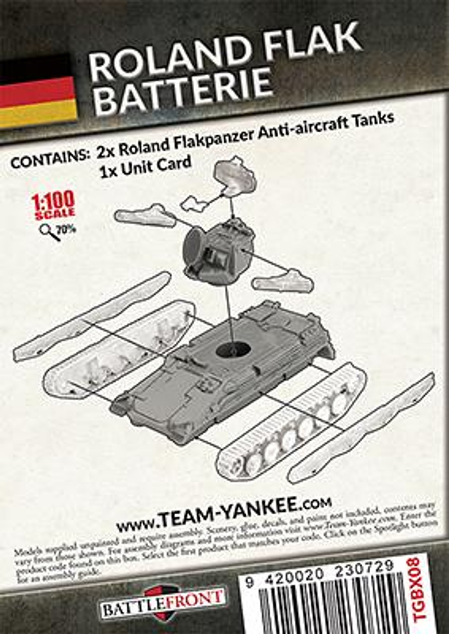 Team Yankee West German Roland Flarakpanzer Batterie