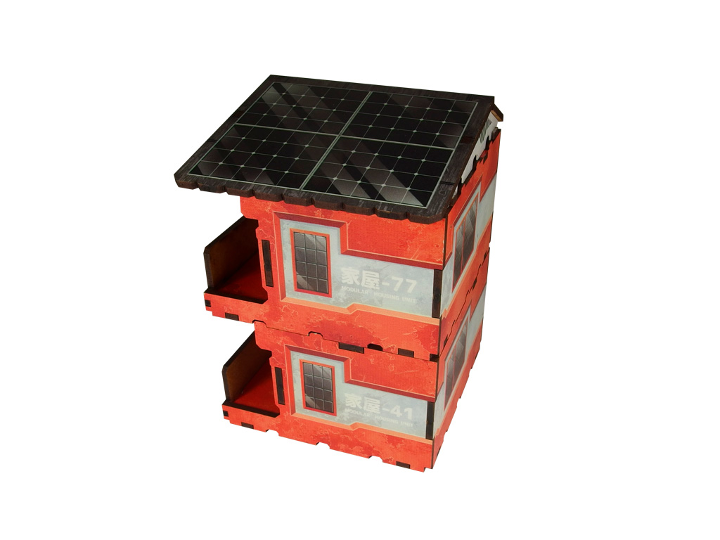 Kokkyo-3 Quarters PREPAINTED (Red)