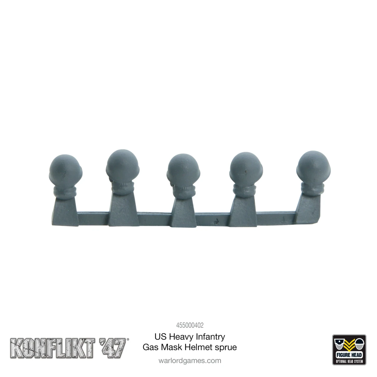 Konflikt '47: US Heavy Infantry Gas mask helmet sprue