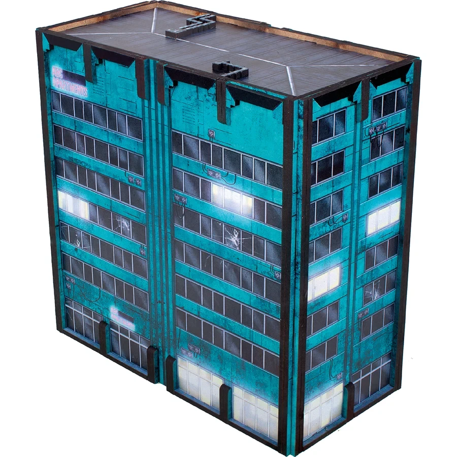Apartment Block B: Teal CHROMA SFX