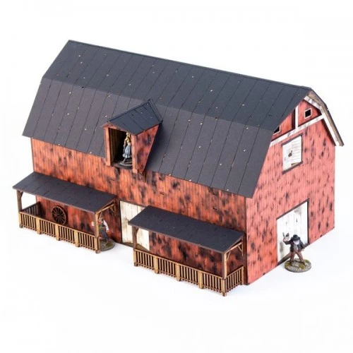 Dead Man's Hand Pre-painted Red Barn