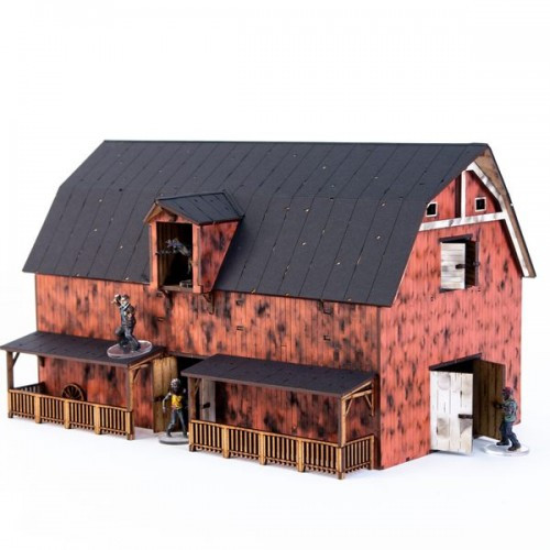 Dead Man's Hand Pre-painted Red Barn