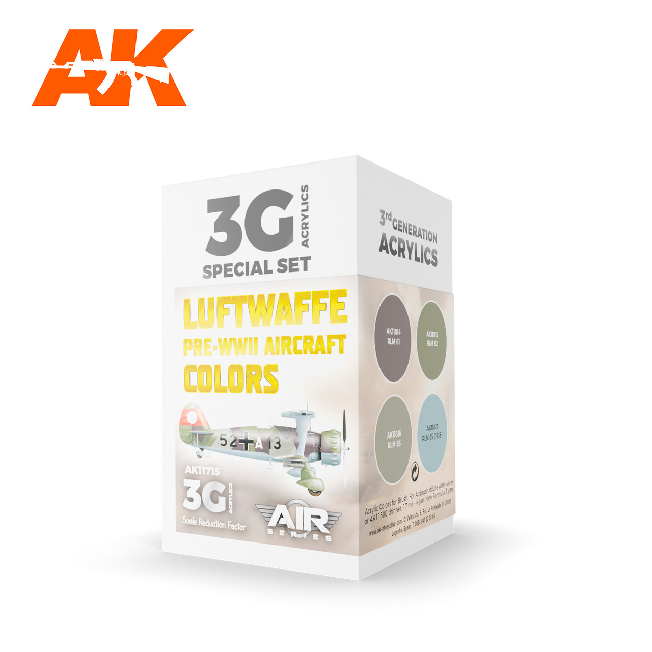 AK 3G Air - Luftwaffe Pre-WWII Aircraft Colors