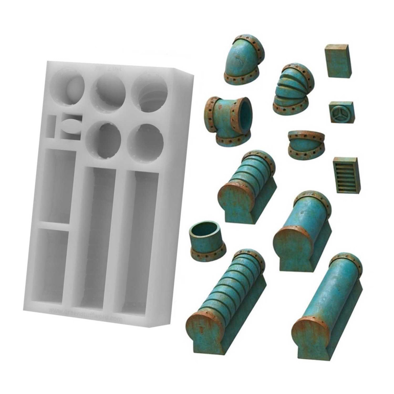 Silicone Molds - Industrial Pipes