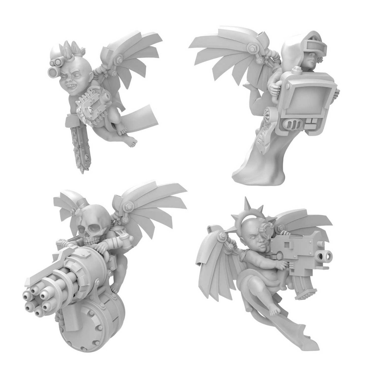 Cherubs 40k - Cyber Cherubs Servitors 1:48