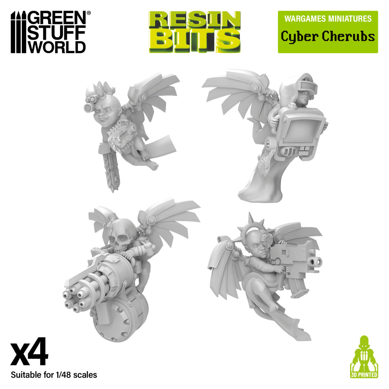 Cherubs 40k - Cyber Cherubs Servitors 1:48