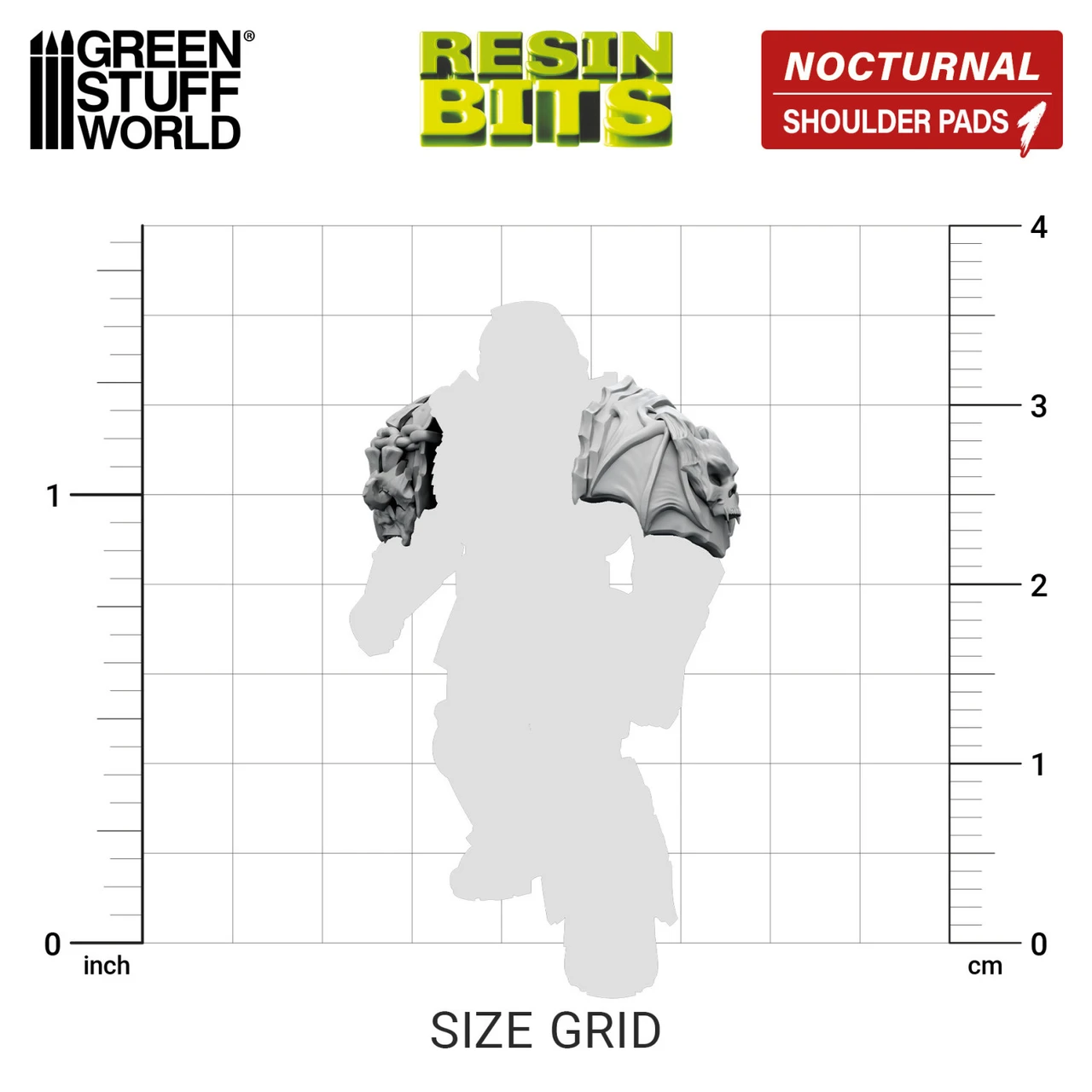 DakkaDakka - Nocturnal - Night Lords Shoulder Pads 1:48 Set 01