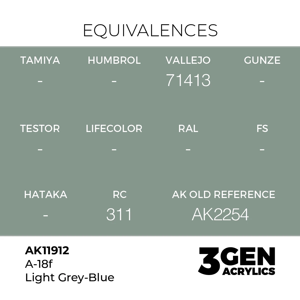 AK Interactive 3G Air - A-18f Light Grey-Blue