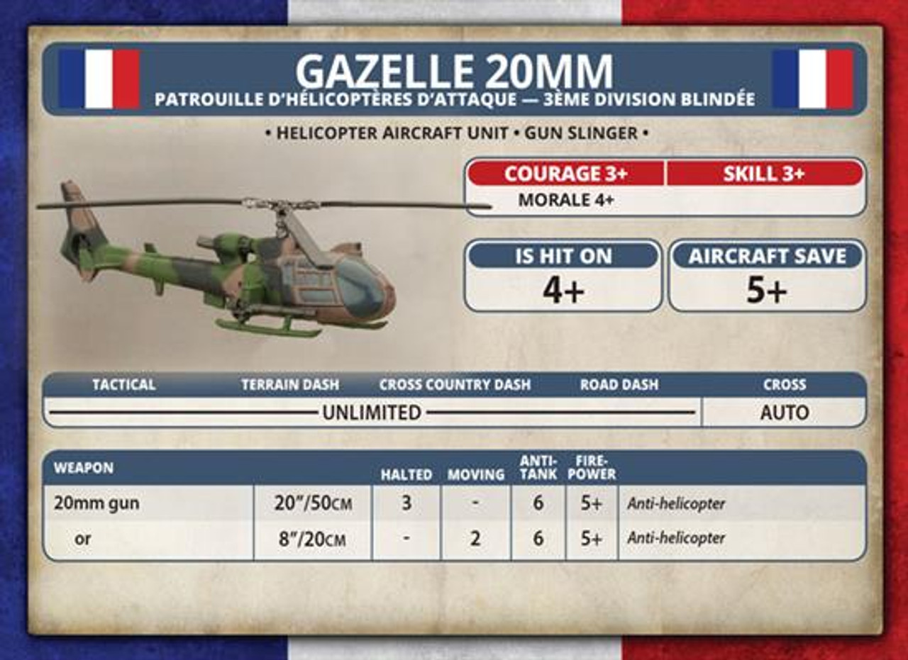 Team Yankee French Gazelle Hot Helicopter Flight