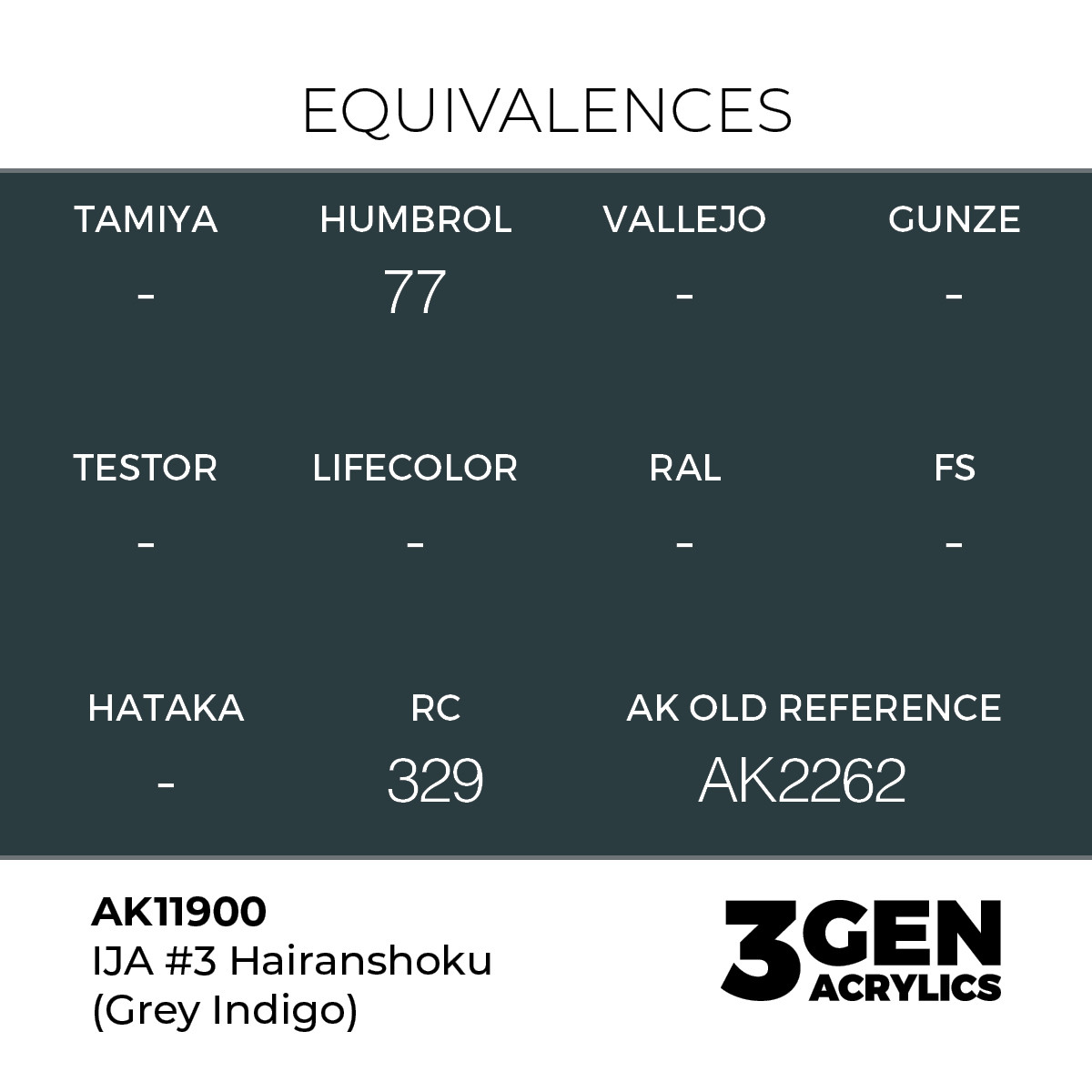 AK Interactive 3G Air - IJA #3 Hairanshoku (Grey Indigo)
