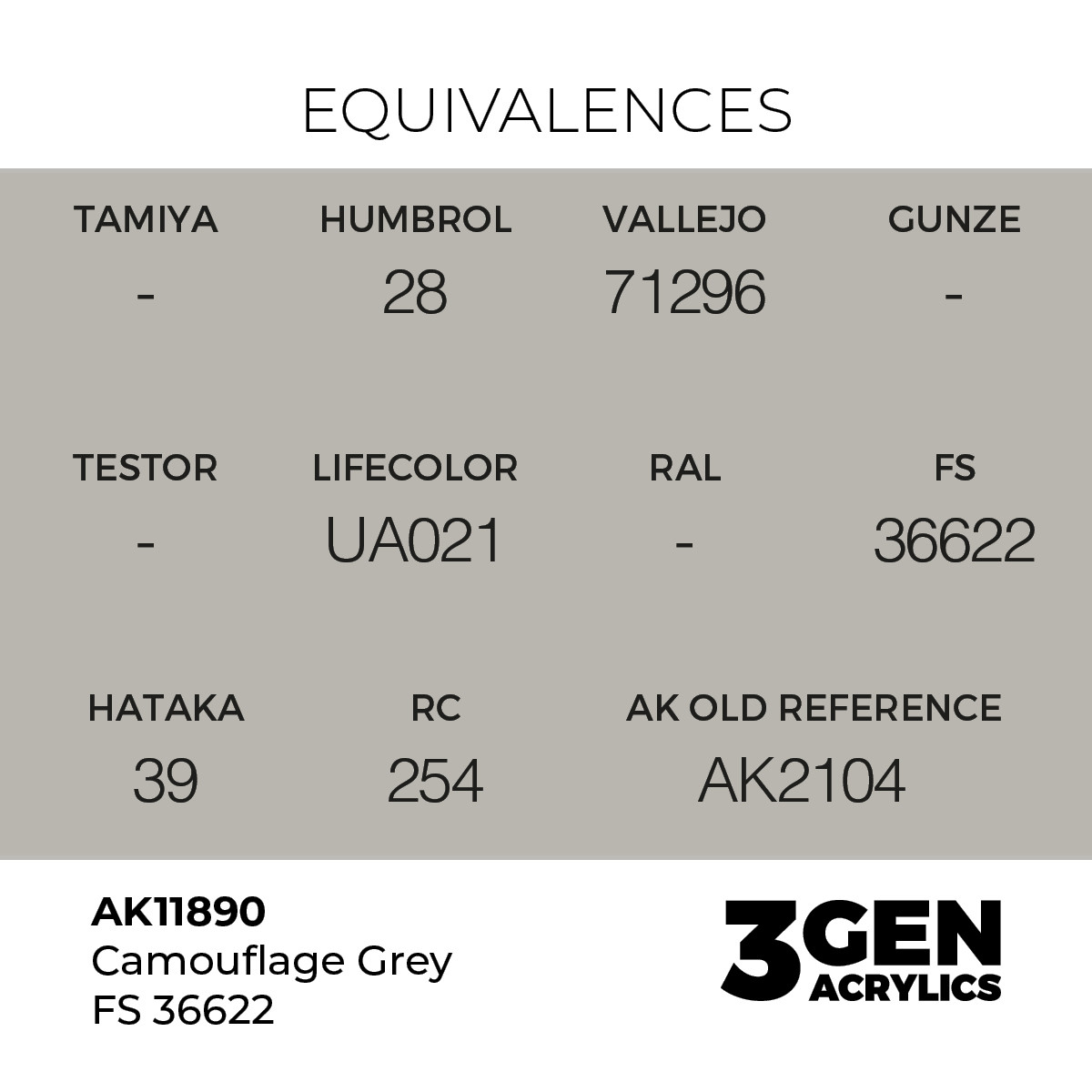 AK Interactive 3G Air - Camouflage Grey FS 36622