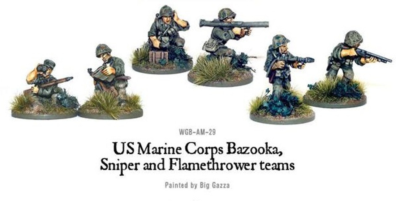 USMC Bazooka, Sniper & Flame Thrower Teams