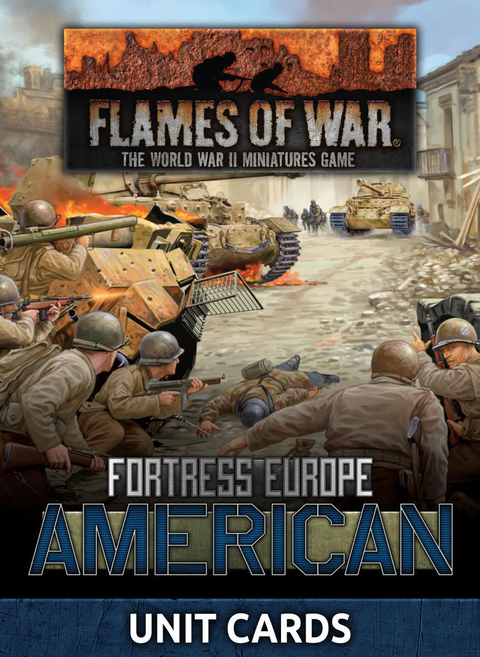 AMERICAN UNIT CARDS FORTRESS EUROPE Late War FW261U