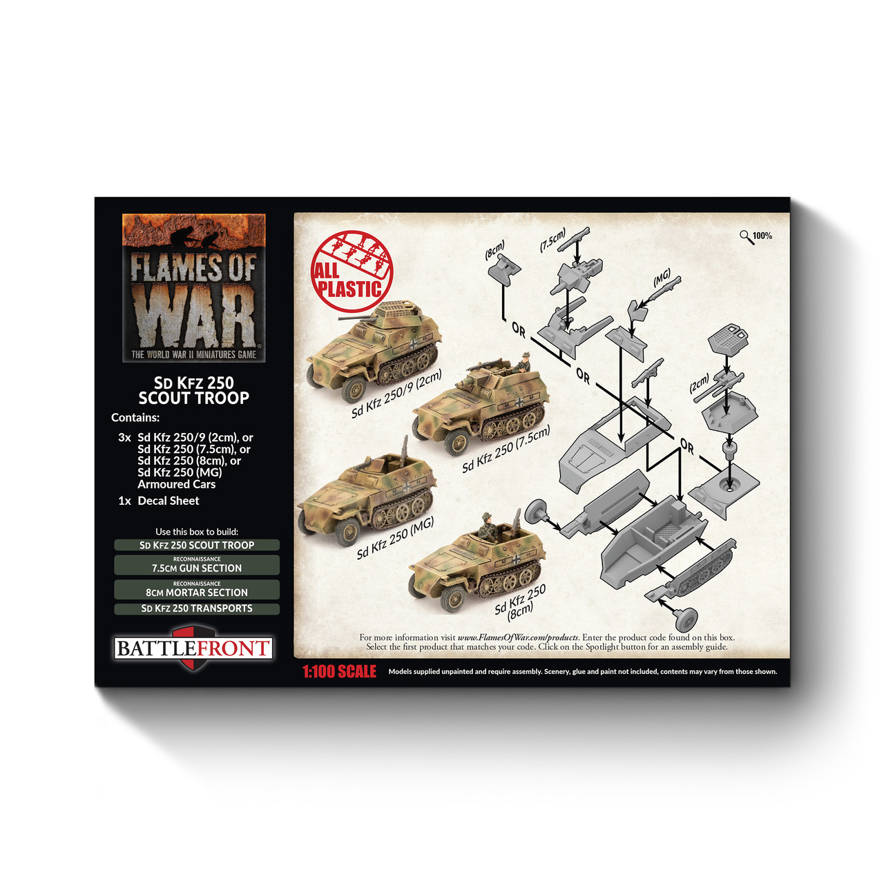 Sd Kfz 250 Scout Troop Late - GBX176