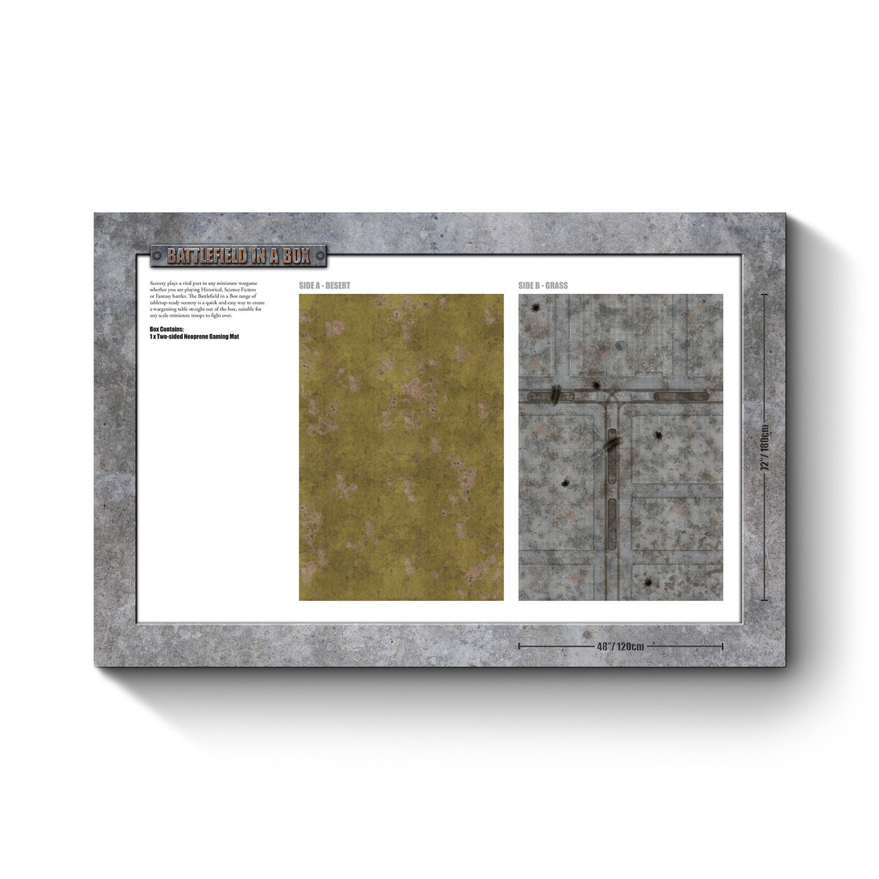 City & Rural Double Sided Gaming Mat - BB956 - Kick-Ass Mail Order