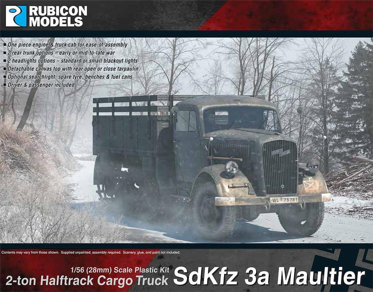 SdKfz 3a Maultier 2 ton Half-Track Cargo Truck - 280046