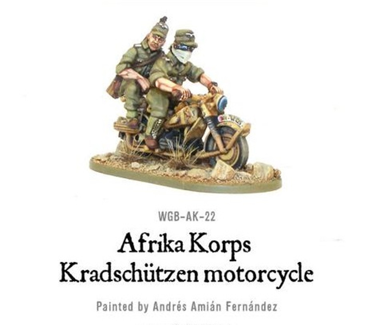Afrika Korps Kradschutzen Motorcycle - WGB-AK-22