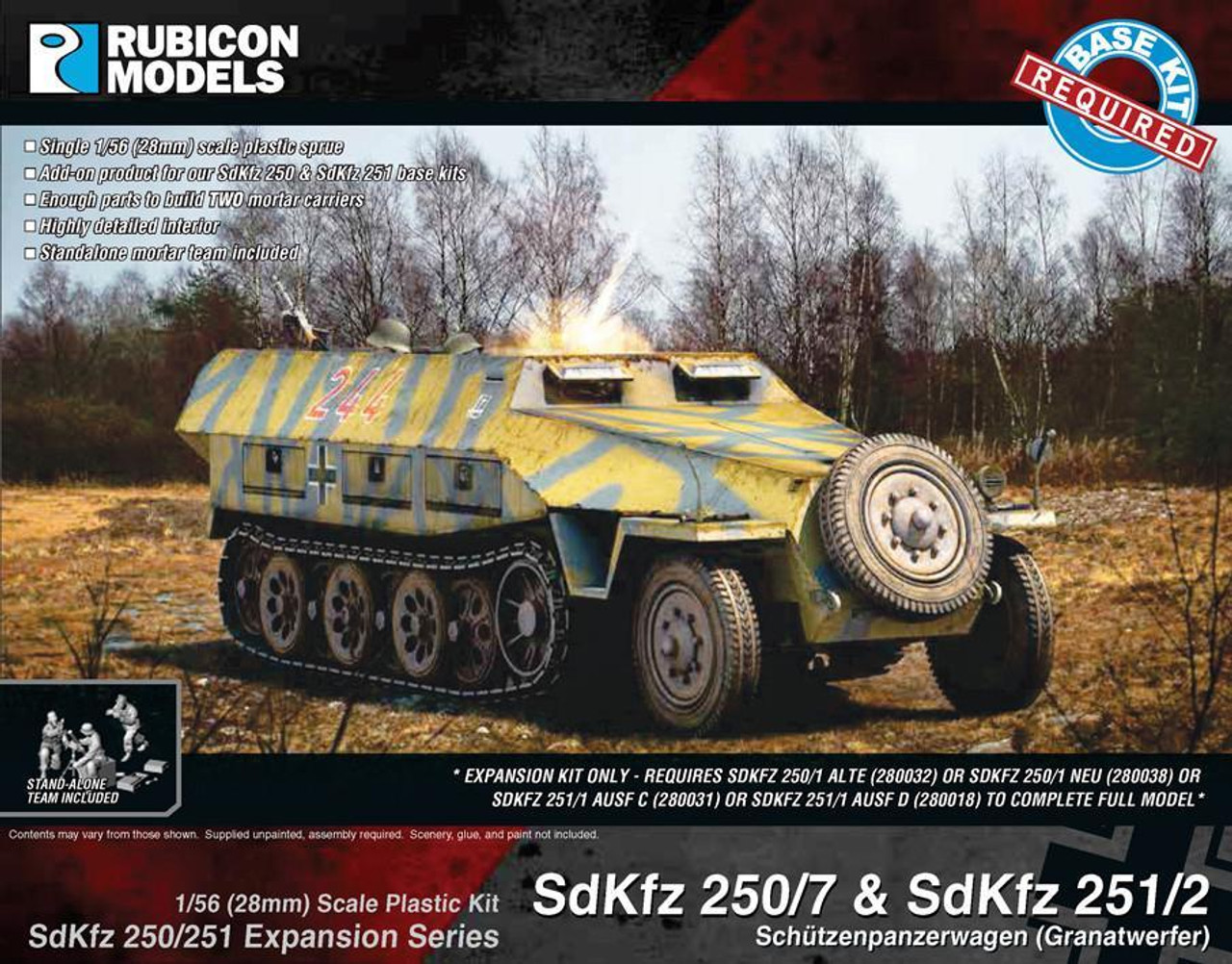 SdKfz 250/251 Expansion Set- SdKfz 250/7 & 251/2 Mortar Carrier - 280043