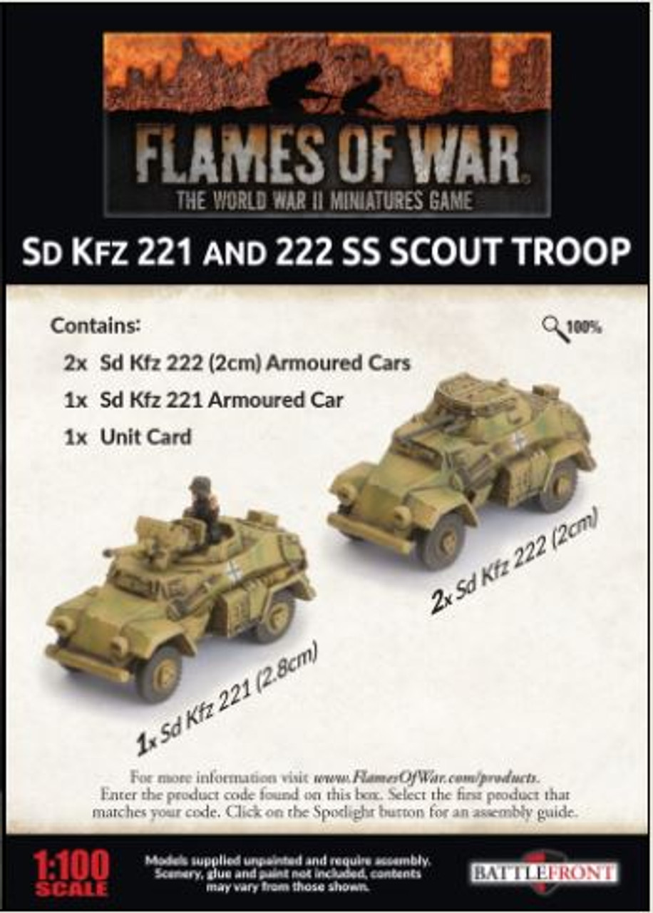SdKfz 221 & 222 SS Scout Troop - GBX157
