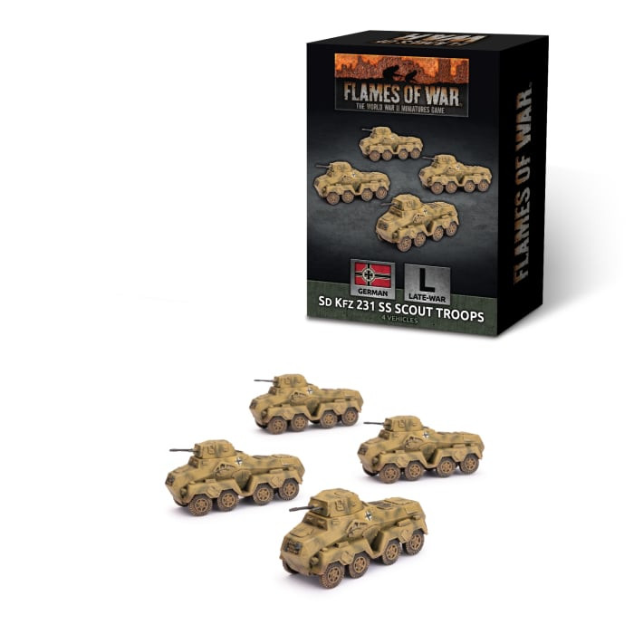 German SdKfz 231 SS Scout Troops - GBX154