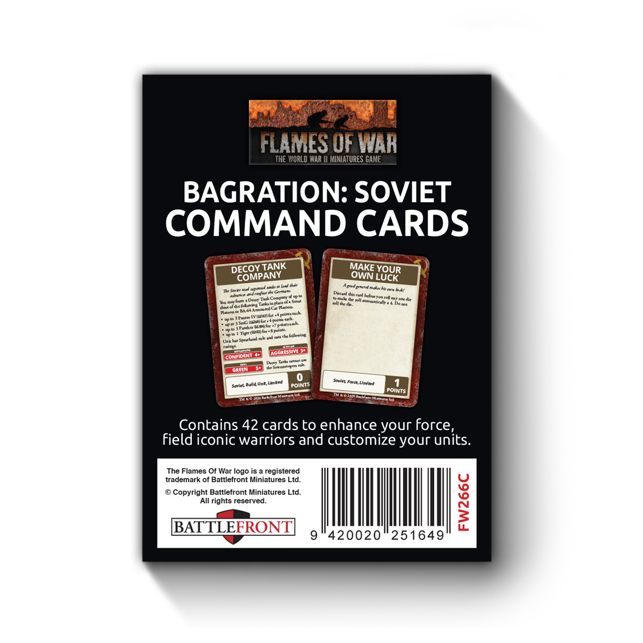 Bagration Soviet Command Cards - FW266C