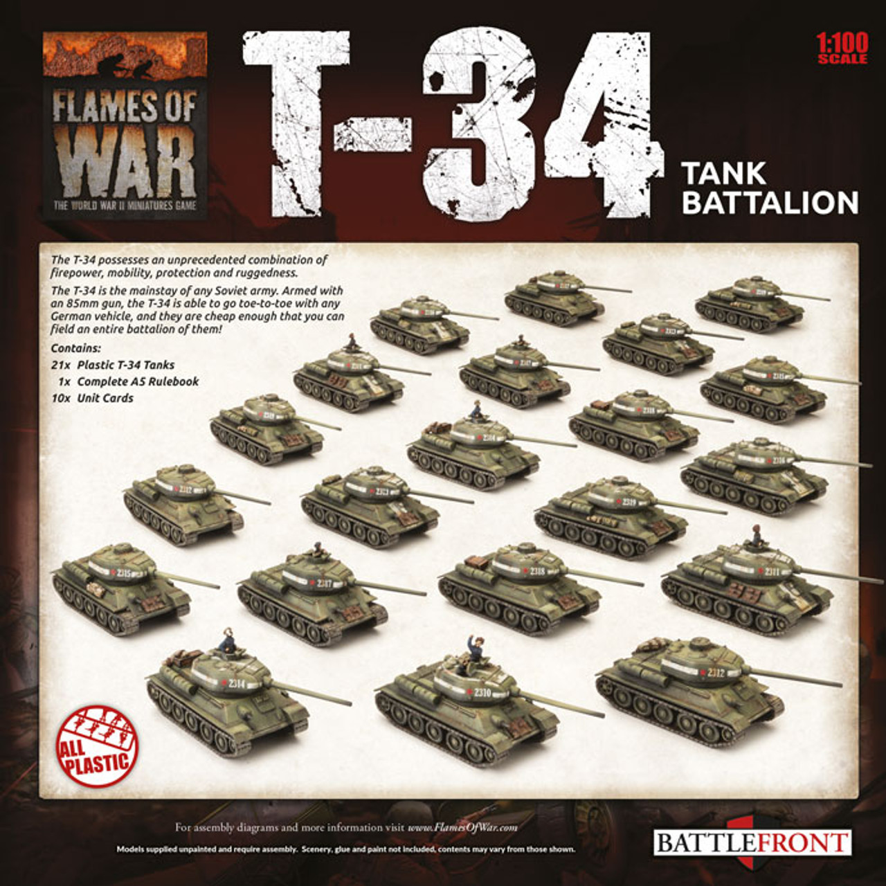 Soviet Late War T-34 Tank Battalion - SUAB12