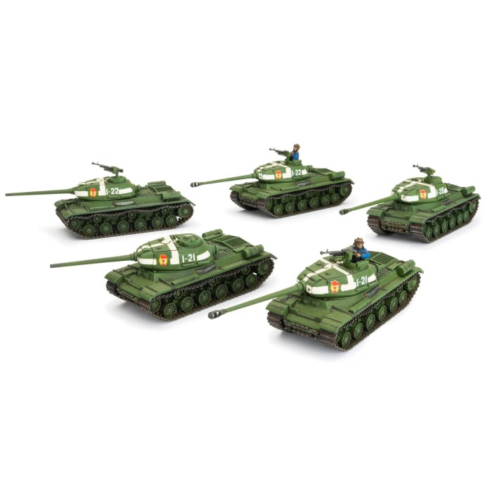 Soviet IS-2 Guards Heavy Tank Company (x5 plastic tanks)