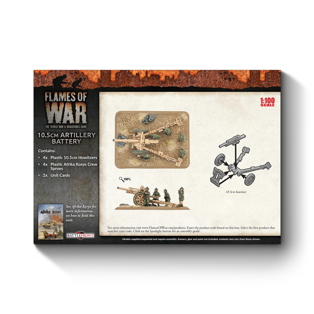 Afrika Korps 10.5cm Artillery Battery - GBX91