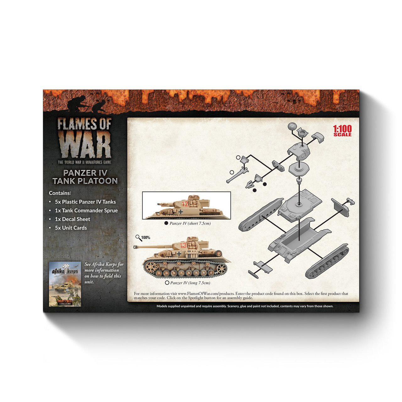 Afrika Korps Panzer IV Tank Platoon - GBX97