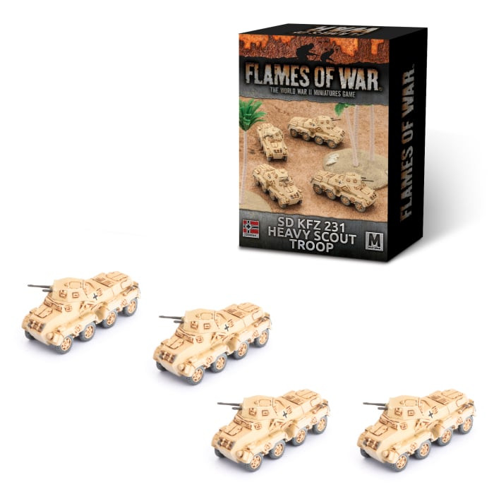 Afrika Korps Sd Kfz 231 Heavy Scout Troop - GBX100