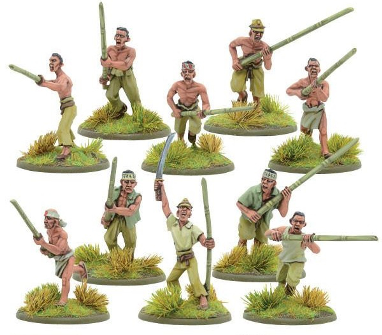 Japanese Bamboo Spear Fighter Squad
