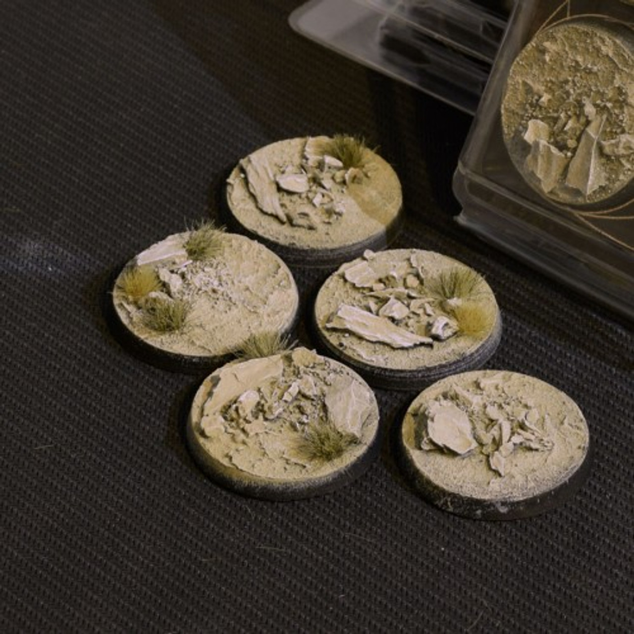 40mm Round Arid Steppe Bases x5