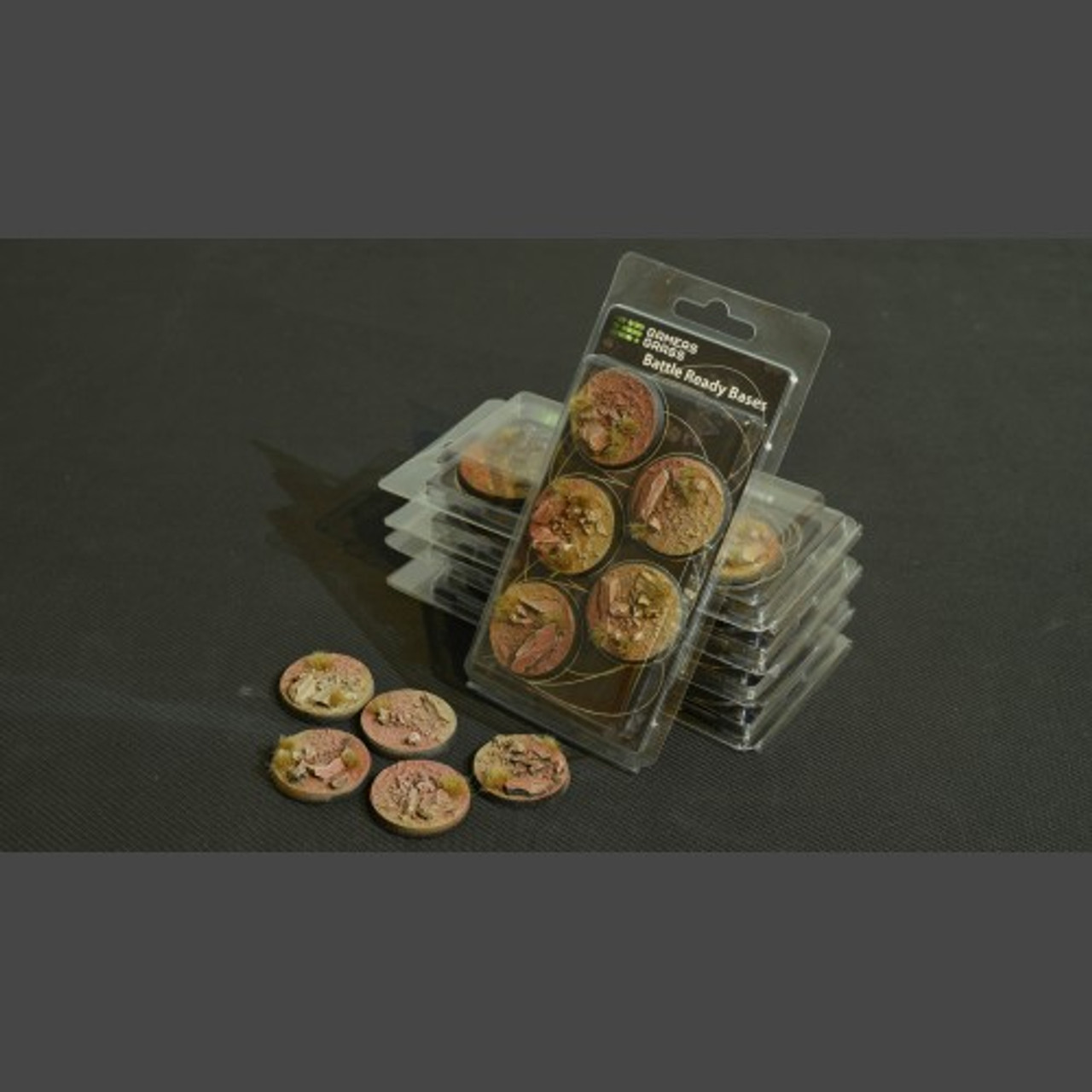 40mm Round Badlands Bases x5